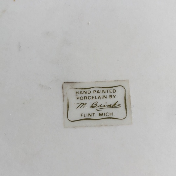 Porcelain Unicorn Trinket Box Oval Floral Flint Michigan - Picture 4 of 4